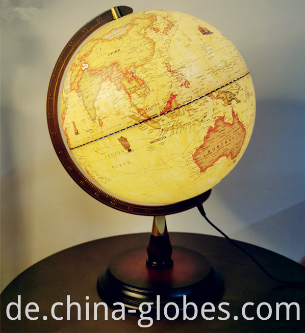 vintage globe on stand